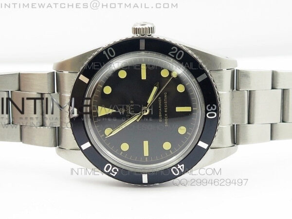 Vintage Oyster Submariner No Date SS On SS Bracelet – Bild 4