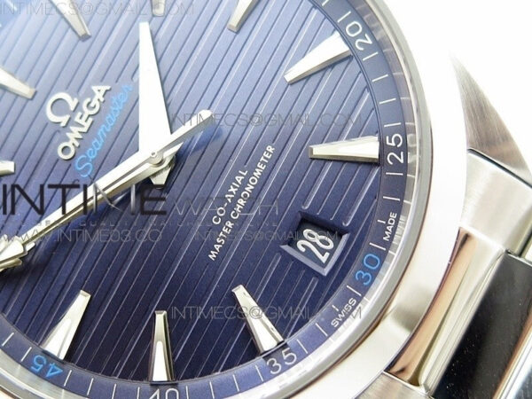 Aqua Terra 150M Master Chronometers VSF 1:1 Best Edition Deep Blue Dial Silver Hand on SS Bracelet A8900 Super Clone – Bild 9