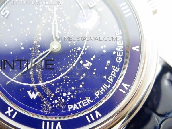 6104P Moon SS Blue Dial on Blue Leather Strap A240 V2 – Bild 5