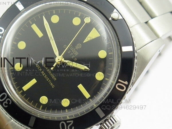 Vintage Oyster Submariner No Date SS On SS Bracelet – Bild 5