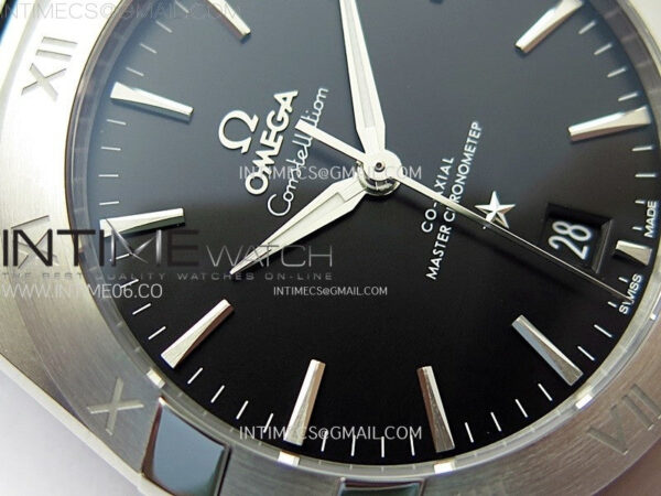 Constellation 39mm SS VSF 1:1 Best Edition Black Textured Dial on Black Leather Strap A8800 – Bild 6