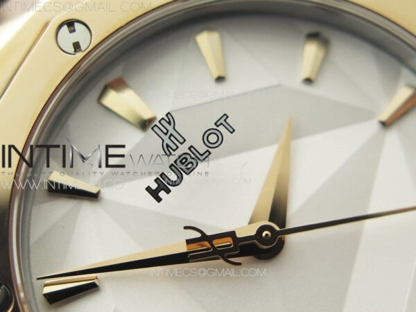 Classic Fusion Orlinski RG B50F 1:1 Best Edition White Faceted Dial on White Rubber Strap A2892 – Bild 7