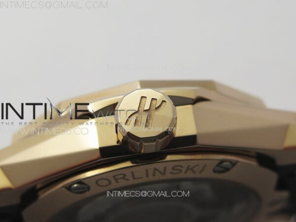 Classic Fusion Orlinski RG B50F 1:1 Best Edition White Faceted Dial on White Rubber Strap A2892 – Bild 9