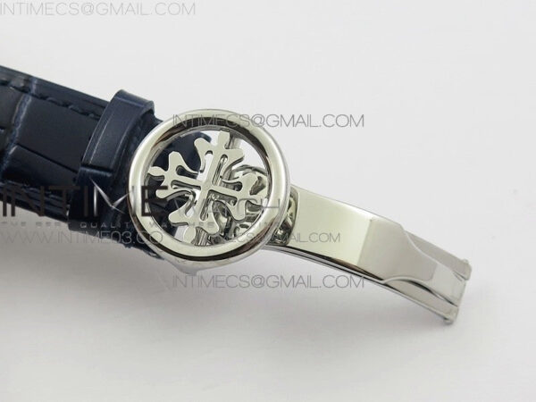 6104P Moon SS Blue Dial on Blue Leather Strap A240 V2 – Bild 9