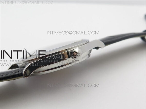 Calatrava Azulejos SS 5089G-62 FL Enamel Dial on Black Leather Strap – Bild 10