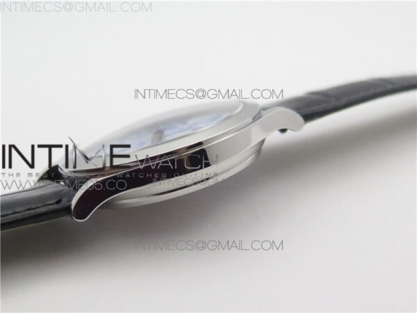 Calatrava Azulejos SS 5089G-62 FL Enamel Dial on Black Leather Strap – Bild 11