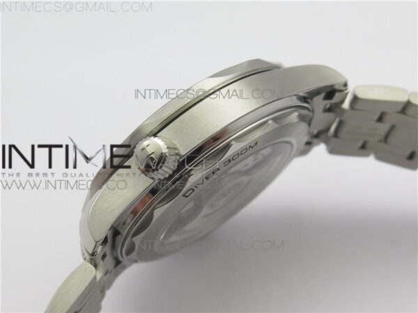 2019 SEAMASTER DIVER 300M SS VSF 1:1 BEST EDITION BLACK BEZEL WHITE DIAL ON SS BRACELET A8800 V2 – Bild 10