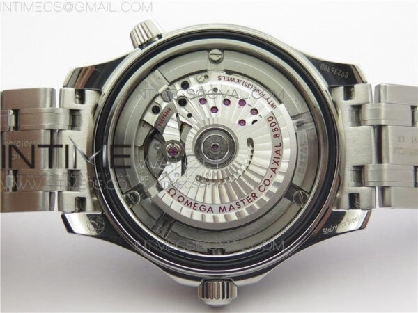 2019 SEAMASTER DIVER 300M SS VSF 1:1 BEST EDITION BLACK BEZEL WHITE DIAL ON SS BRACELET A8800 V2 – Bild 15