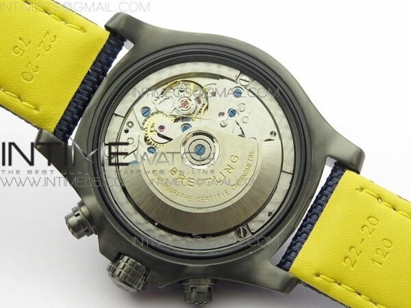 Avenger Bandit V13317 Titanium DLC B50 Best Edition Blue Dial Numbers Makers on Blue Nylon strap A7750 – Bild 18