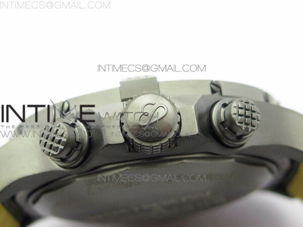 Avenger Bandit V13317 Titanium DLC B50 Best Edition Green Dial Numbers Makers on Green Nylon strap A7750 – Bild 10