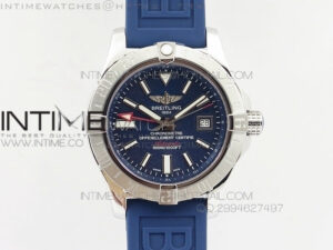 Avenger GMT SS Blue Sticks Marker Dial on Rubber strap A2836