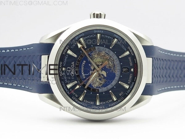 Aqua Terra 150M 43mm 24 VSF 1:1 Best Edition Blue Dial on Blue Rubber Strap A8938 Super Clone – Bild 3