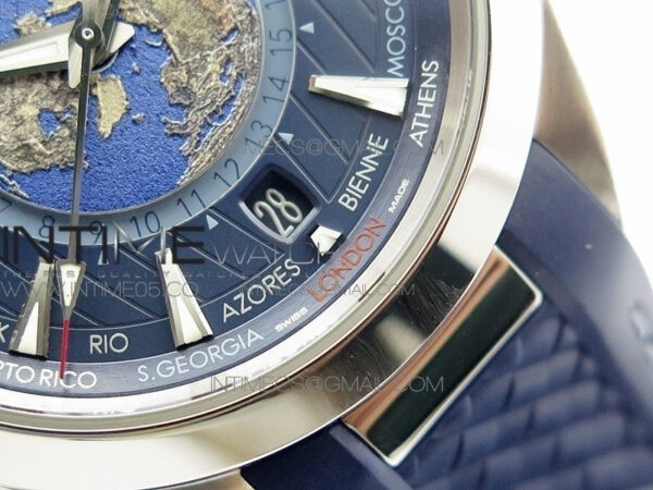 Aqua Terra 150M 43mm 24 VSF 1:1 Best Edition Blue Dial on Blue Rubber Strap A8938 Super Clone – Bild 6