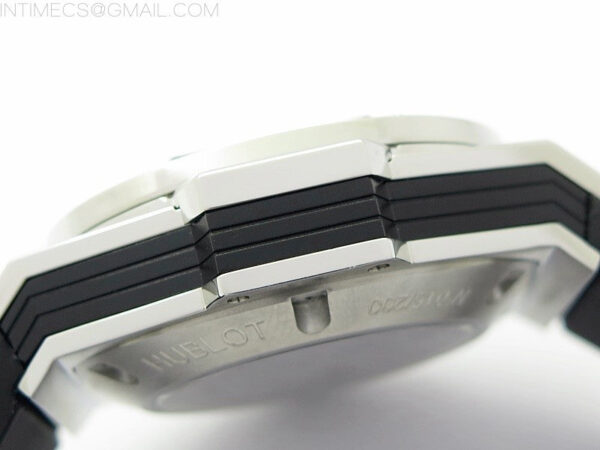Classic Fusion 42mm DLC B50F Blue Dial On Blue Gummy Strap A2892 – Bild 9