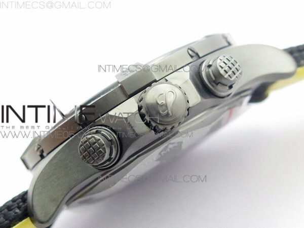 Avenger Bandit V13317 Titanium DLC B50 Best Edition Black Dial Numbers Makers on Black Nylon strap A7750 – Bild 9