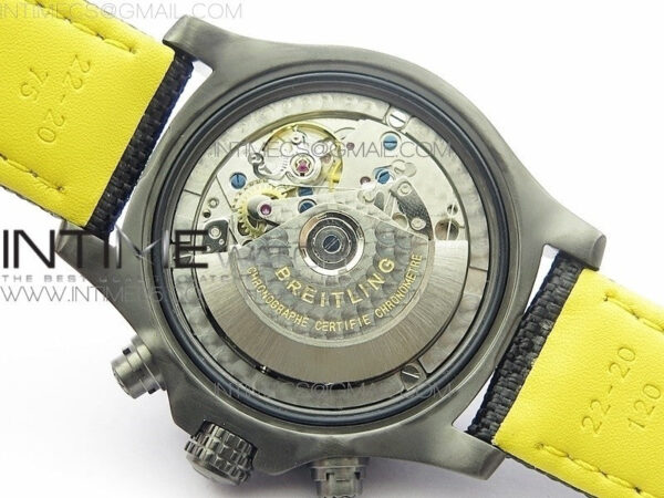 Avenger Bandit V13317 Titanium DLC B50 Best Edition Black Dial Numbers Makers on Black Nylon strap A7750 – Bild 18