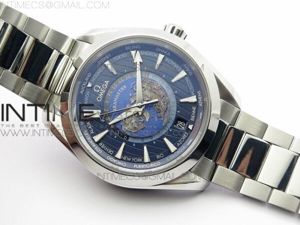 Aqua Terra 150M 43mm 24 VSF 1:1 Best Edition Blue Dial on SS Bracelet A8938 Super Clone – Bild 2