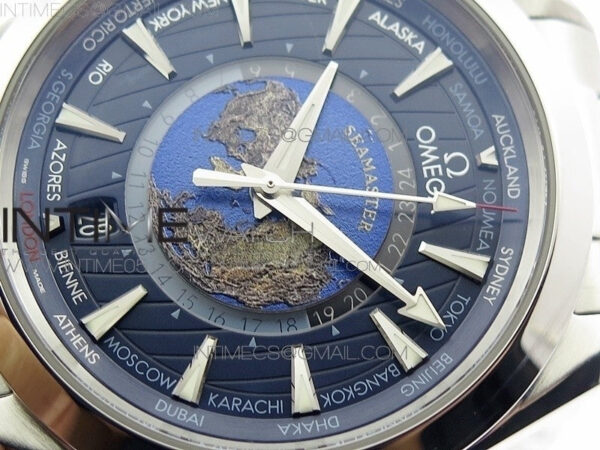 Aqua Terra 150M 43mm 24 VSF 1:1 Best Edition Blue Dial on SS Bracelet A8938 Super Clone – Bild 4