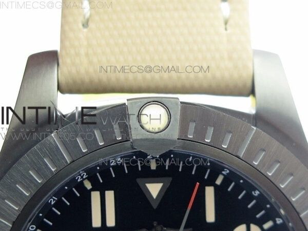 AVENGER V32395 Ti DLC 1:1 Best Edition Black Dial on Leather Strap A2824 – Bild 10