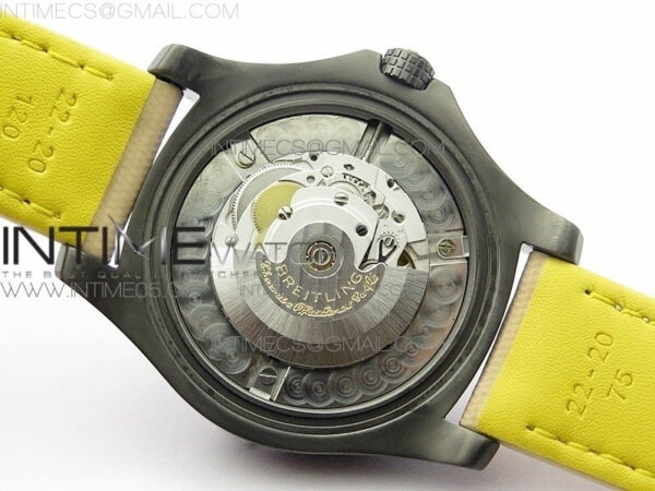 AVENGER V32395 Ti DLC 1:1 Best Edition Black Dial on Leather Strap A2824 – Bild 22