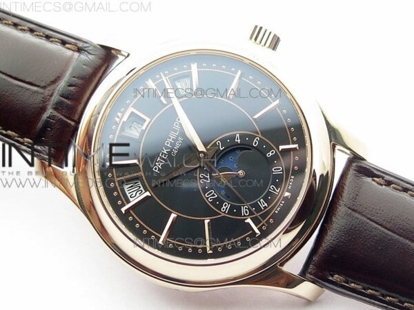 Annual Calendar Complications 5205R RG GRF Best Edition Black dial on Brown leather strap A324 – Bild 2