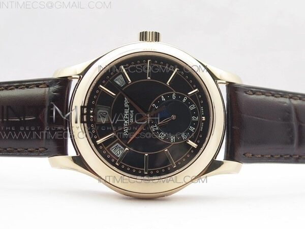 Annual Calendar Complications 5205R RG GRF Best Edition Black dial on Brown leather strap A324 – Bild 3