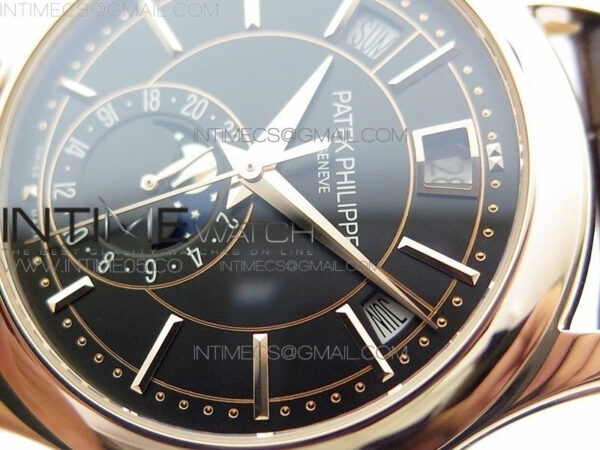 Annual Calendar Complications 5205R RG GRF Best Edition Black dial on Brown leather strap A324 – Bild 4