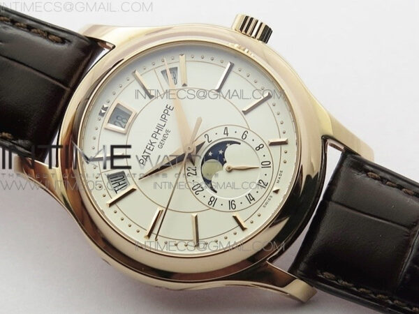 Annual Calendar Complications 5205R RG GRF Best Edition White dial on Brown leather strap A324 – Bild 2