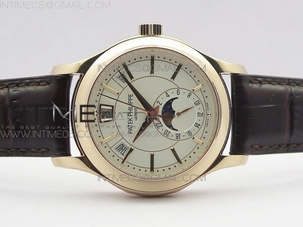 Annual Calendar Complications 5205R RG GRF Best Edition White dial on Brown leather strap A324 – Bild 3