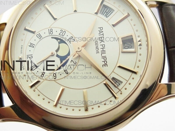 Annual Calendar Complications 5205R RG GRF Best Edition White dial on Brown leather strap A324 – Bild 4