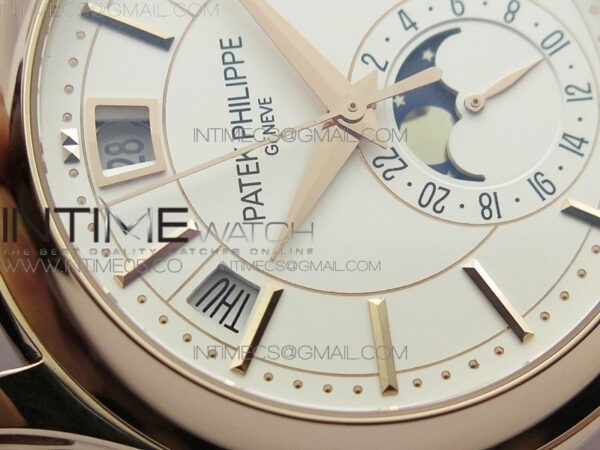 Annual Calendar Complications 5205R RG GRF Best Edition White dial on Brown leather strap A324 – Bild 6