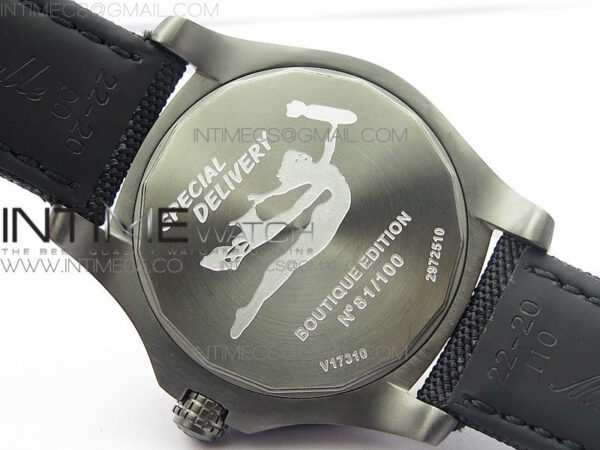 AVENGER Boutique Edition V17310 Ti DLC 1:1 Best Edition Black CF Dial on Nylon Strap A2824 – Bild 16