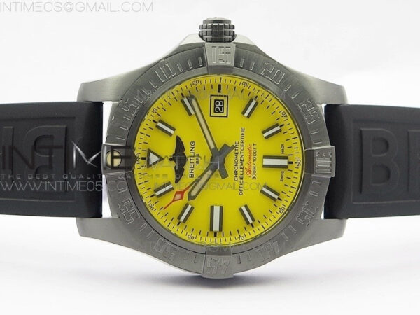 AVENGER Boutique Edition V17310 Ti DLC 1:1 Best Edition Yellow Dial on Rubber Strap A2824 – Bild 3