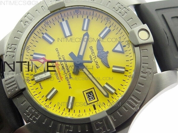 AVENGER Boutique Edition V17310 Ti DLC 1:1 Best Edition Yellow Dial on Rubber Strap A2824 – Bild 4