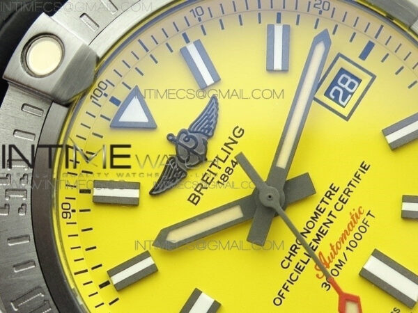 AVENGER Boutique Edition V17310 Ti DLC 1:1 Best Edition Yellow Dial on Rubber Strap A2824 – Bild 7