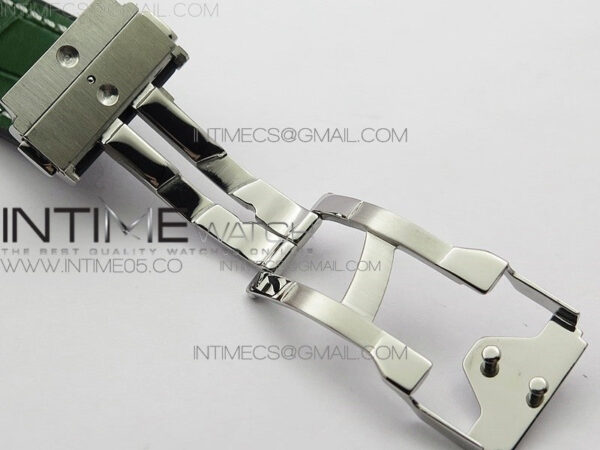 Classic Fusion 42mm SS B50F Green Dial On Green Gummy Strap A2892 – Bild 13
