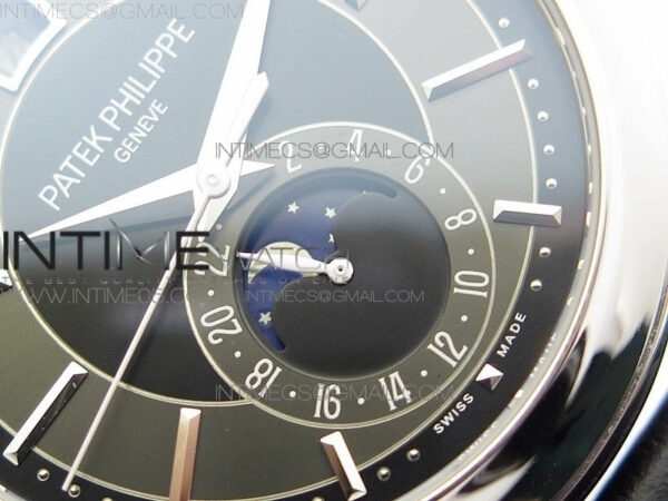 Annual Calendar Complications 5205R SS GRF Best Edition Black dial on Black leather strap A324 – Bild 5