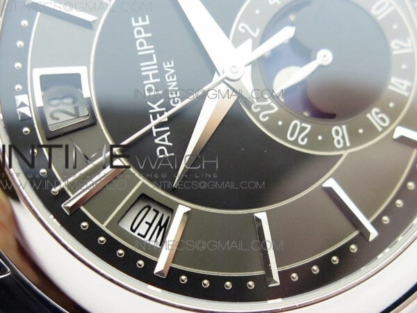 Annual Calendar Complications 5205R SS GRF Best Edition Black dial on Black leather strap A324 – Bild 6