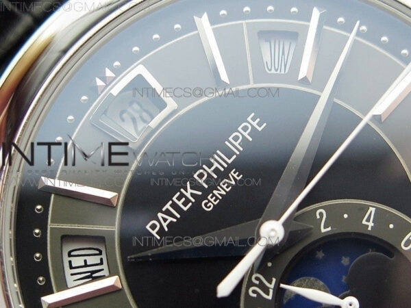 Annual Calendar Complications 5205R SS GRF Best Edition Black dial on Black leather strap A324 – Bild 7