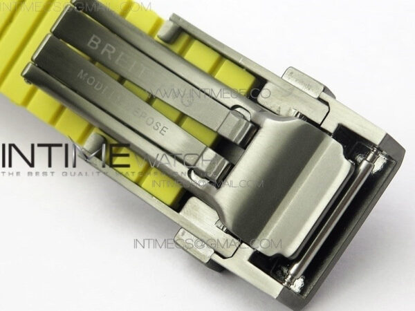 Avenger Bandit Titanium DLC B50 Best Edition Black Dial on Black/Yellow Gummy strap A7750 – Bild 16