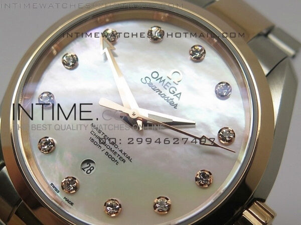 AQUA TERRA 150M SS/RG White MOP dial Ladies 1:1 Miyota 8520 – Bild 4