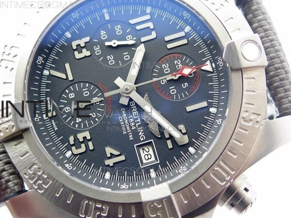 Avenger Bandit Titanium B50 Best Edition Gray Dial on Gray Nylon Strap A7750 – Bild 4