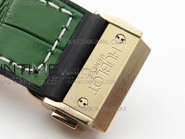 Classic Fusion 42mm RG B50F Green Dial On Green Gummy Strap A2892 – Bild 12