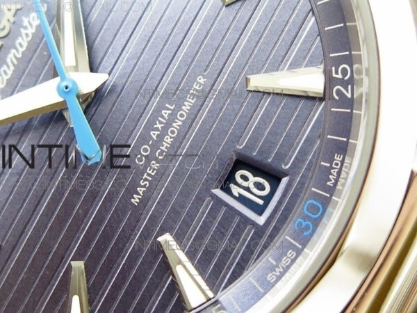 Aqua Terra 150M Master Chronometers VSF 1:1 Best Edition Light Blue Dial Blue Second Hand on SS Bracelet A8900 Super Clone – Bild 9