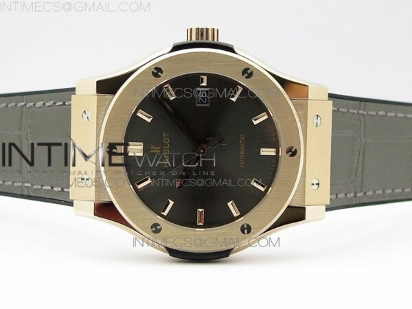Classic Fusion 42mm RG B50F Gray Dial On Black Gummy Strap A2892 – Bild 3