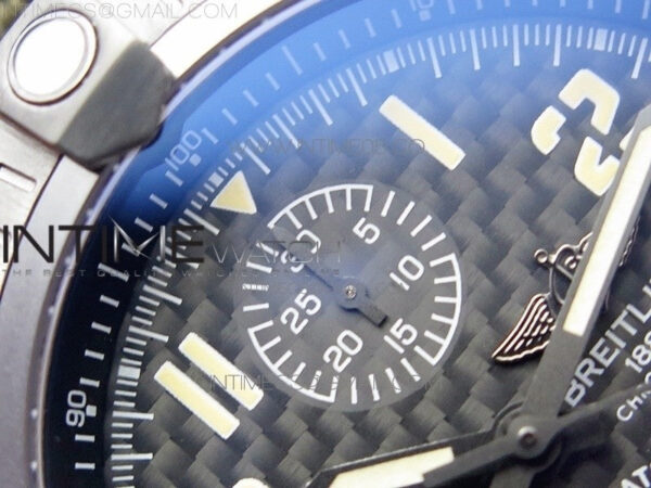 Avenger Bandit Titanium DLC B50 Best Edition Gray Carbon Dial on Green Nylon Strap A7750 – Bild 7