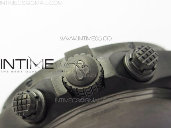 Avenger Bandit Titanium DLC B50 Best Edition Gray Carbon Dial on Green Nylon Strap A7750 – Bild 10