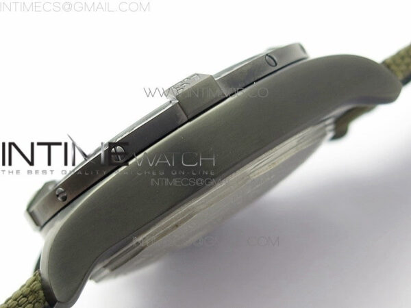 Avenger Bandit Titanium DLC B50 Best Edition Gray Carbon Dial on Green Nylon Strap A7750 – Bild 11