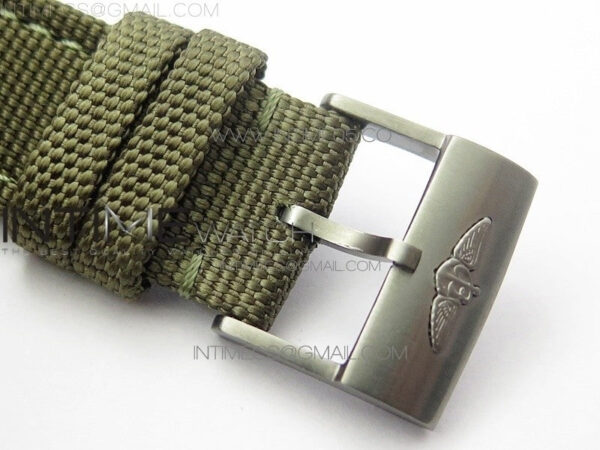 Avenger Bandit Titanium DLC B50 Best Edition Gray Carbon Dial on Green Nylon Strap A7750 – Bild 12