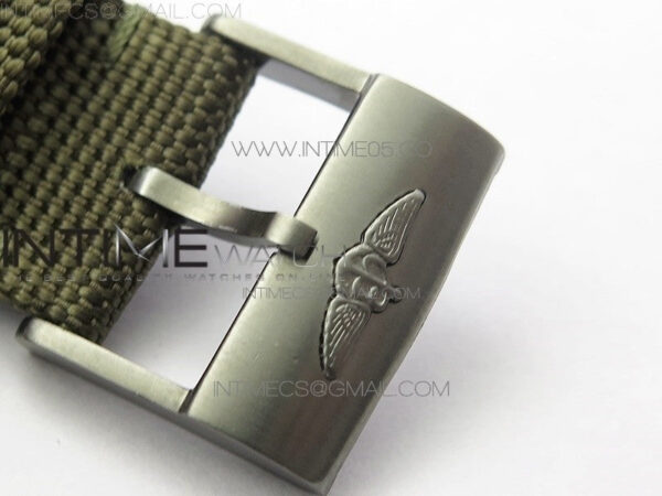 Avenger Bandit Titanium DLC B50 Best Edition Gray Carbon Dial on Green Nylon Strap A7750 – Bild 13